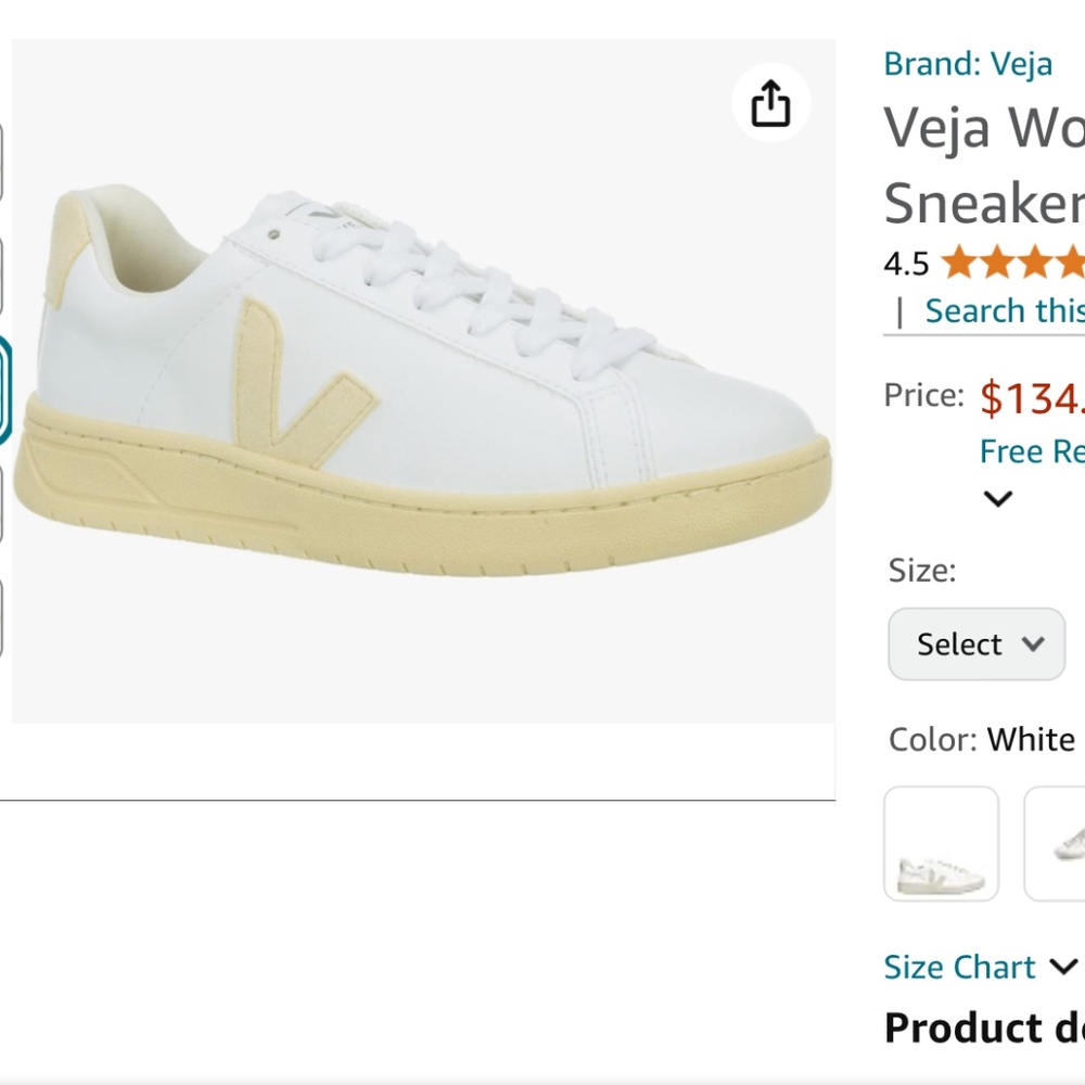Veja Women Urca Sneakers White - Butter